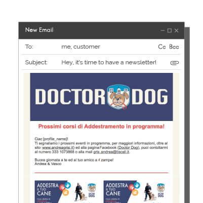 Layout Newsletter Aziendale - Doctor Dog