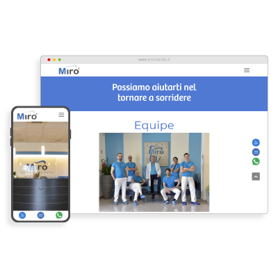 Costruzione Sito Web Studio Dentistico - mirolonato.it