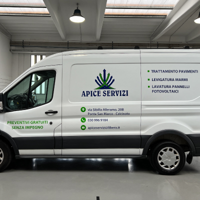 Decorazione Mezzi Aziendali - Furgone Apice Servizi