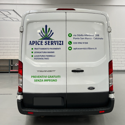 Decorazione Mezzi Aziendali - Furgone Apice Servizi