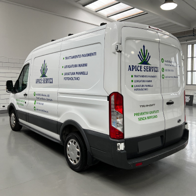 Decorazione Mezzi Aziendali - Furgone Apice Servizi