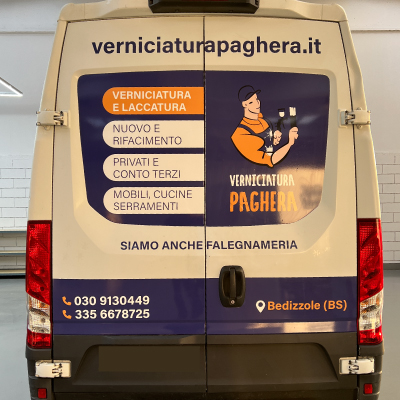 Decorazione Mezzi - Furgone Verniciatura Paghera