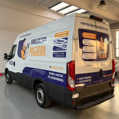 Decorazione Mezzi - Furgone Verniciatura Paghera