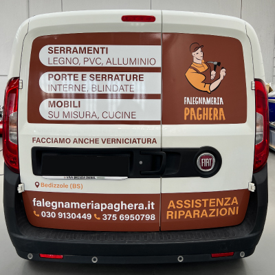 Decorazione Mezzi - Furgone Verniciatura Paghera