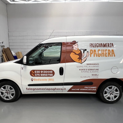 Decorazione Mezzi - Furgone Verniciatura Paghera
