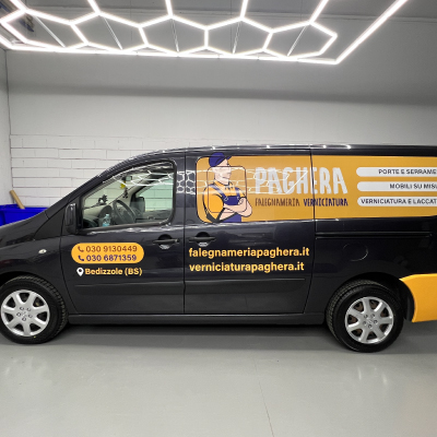 Decorazione Mezzi - Furgone Verniciatura Paghera
