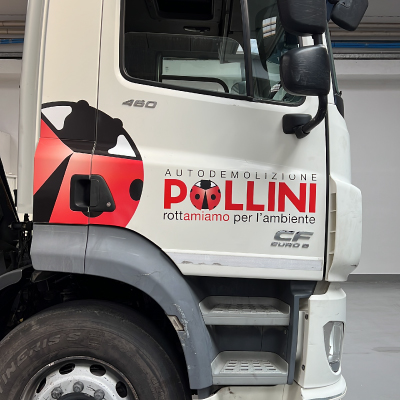 Decorazione Autocarro - Autodemolizione Pollini