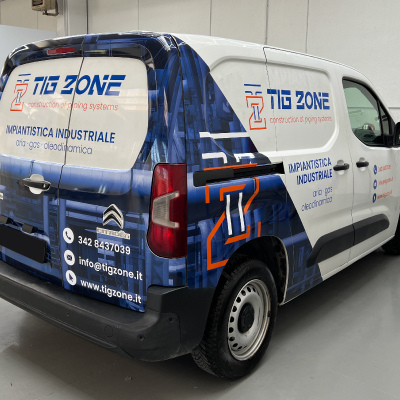 Decorazione Mezzi Aziendali - Furgone Tig Zone