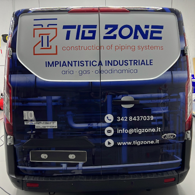 Decorazione Mezzi Aziendali - Furgone Tig Zone