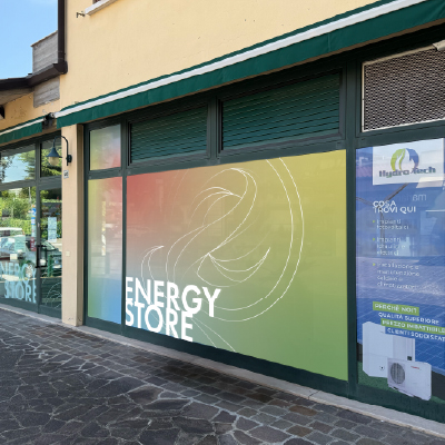 Adesivo One-way E Decorazione Vetrina - Energy Store