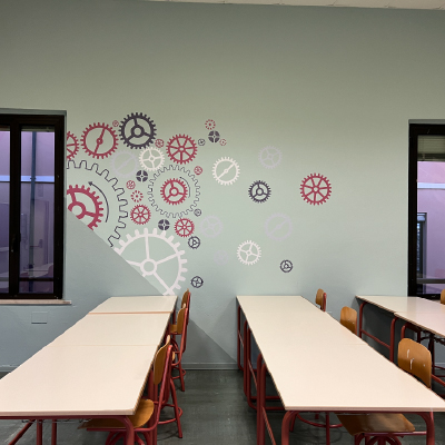Decorazione Interni Liceo Bagatta - Adesivo su parete
