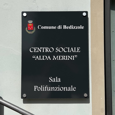 Segnaletica Esterna Centro Sociale