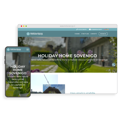 Realizzazione Sito Web Holiday Home Sovenigo - bebsovenigo.it