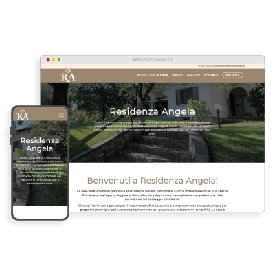 Realizzazione Sito Web Casa Vacanza - residenzaangela.it