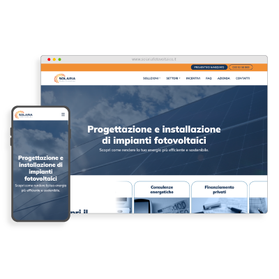 Realizzazione Sito Web Aziendale - solariafotovoltaico.it