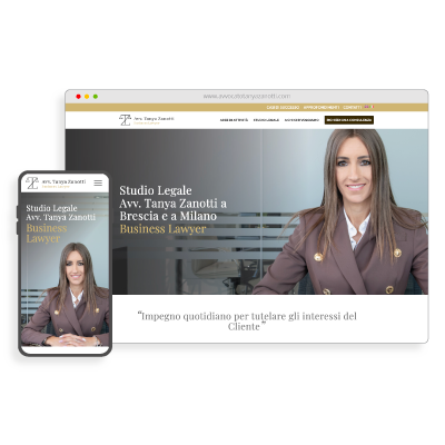 Realizzazione Sito Web Studio Legale - avvocatotanyazanotti.com